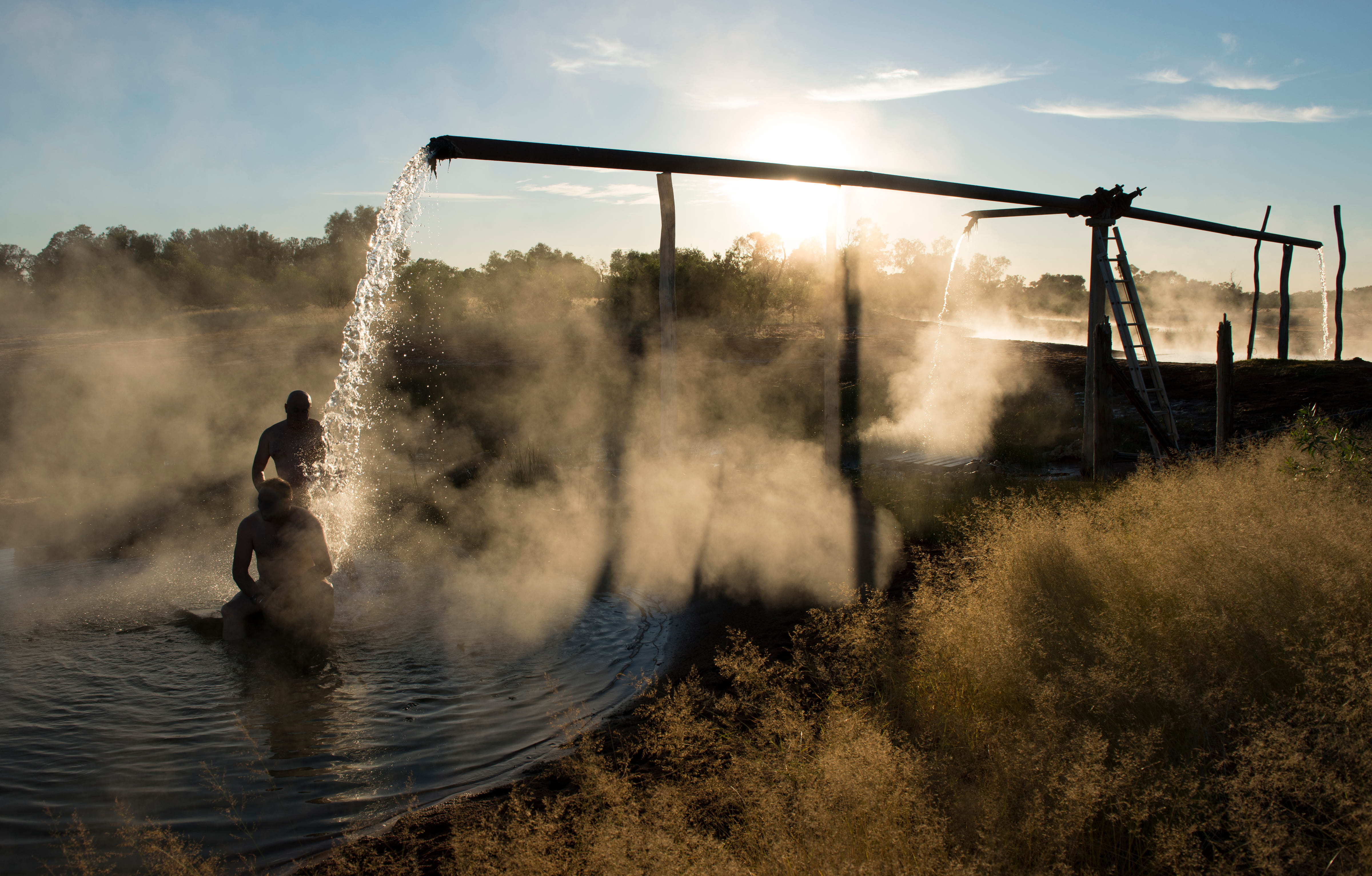 Historic artesian bore near Cunnamulla in outback Queensland, Australia